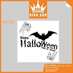 Set 50 100 sticker HAPPY HALLOWEEN- tem đa năng dán thiệp