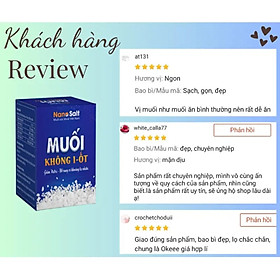 Muối không I-ốt Nanosalt, muối tách iot, thích hợp cho người ăn kiêng iot