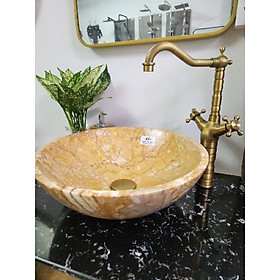 Lavabo đá tự nhiên/ chậu rửa mặt đá tự nhiên - Lavabo đặt bàn đá tự nhiên 