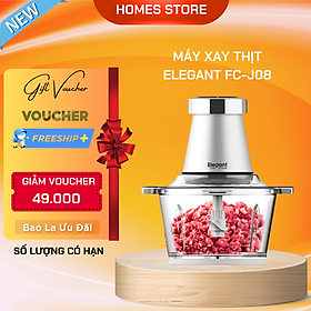 Máy Xay Thịt Đa Năng Thương Hiệu Đức ELEGANT FC-J08 Xay Thực Phẩm, Bóc Tỏi, Đánh Trứng Dung Tích 2L Công Suất 350W - Hàng Chính Hãng