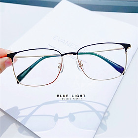 Kính Giả Cận, Gọng Kính Cận Nam Nữ Mắt Vuông Đen Vàng Thanh Lịch Hàn Quốc - BLUE LIGHT SHOP
