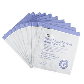Combo Mặt Nạ Dưỡng Ẩm Sâu, Làm Sáng Da By Wishtrend Hours-long Moisturizing Gauze Sheet Mask 30ml x10
