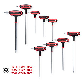 Mua Bộ lục giác chữ T hoa thị 9 cây KS Tools 151.8160  thiết kế đặc biêt tay cầm dạng chữ T.
