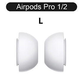 Cặp Nút Đệm Tai Nghe Silicone Thay Thế Cho Airpods Pro / Airpods Pro 2 - Hàng Chính Hãng