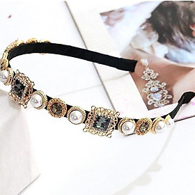 *Bờm tóc Vintage mẫu đá