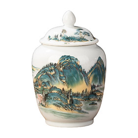 Ceramic Ginger Jar Gift Chinoiserie Traditional Porcelain Jars Vase for Weddings