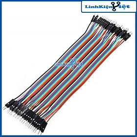Mua Dây Nối 40P 7 Màu Dài 30Cm (2 Đầu Đực - Đực)