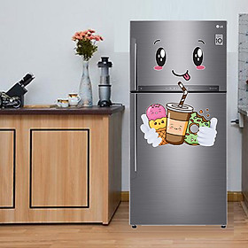 Decal trang trí tủ lạnh số 11