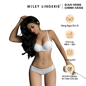 Bộ Áo Cúp Ngang và Quần Lót Nữ Thun Lạnh Miley Lingerie BRM02202_FMM0205 - 36A - S