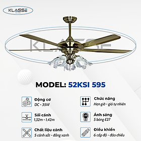 Mua Quạt trần chùm đèn Klasse 56KSI 595 Hàng chính hãng