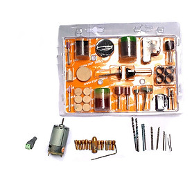 Mua Bộ combo motor 335 12V kèm 10 Đầu Kẹp  12 Mũi Khoan Mini  105 Món Đồ Nghề Phụ Kiện Cho Khoan Điện Mini Cầm Tay