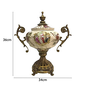 Mua Bình cúp phong thủy họa tiết Châu Âu mang phong cách tân cổ điển sang trọng CB24-BC