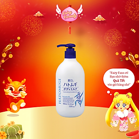 REIHAKU HATOMUGI Sữa Dưỡng Thể Làm Trắng Da, Cấp Ẩm Chuyên Sâu Body Milk 400ml
