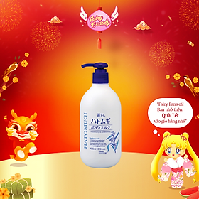 [REIHAKU HATOMUGI] Sữa Dưỡng Thể Làm Trắng Da, Cấp Ẩm Chuyên Sâu Body Milk (400ml)