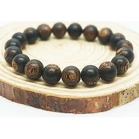 Vòng Tay Trầm Hương Hạt Tròn Đơn Sánh Chìm (Nam)