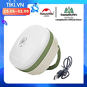 Đồ cắm trại đèn led Naturehike campoutvn du lịch dã ngoại NH16D300-C móc treo 3 chế độ sáng có đèn cảnh báo với hút nam châm A024