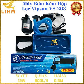 Máy Bơm Kèm Hộp Lọc Vipsun VS-203 - Máy Lọc Nước Cho Hồ Cá Cảnh