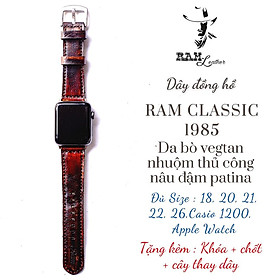 Dây đồng hồ Apple Watch da bò thật - RAM Classic 1985 nhuộm màu thủ công