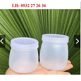 Mua Hũ đựng sữa chua nhựa HDPE zin 100% 100ml-160ml có kèm nắp