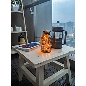 Mua Bàn Trà Dạng Đôn Gỗ  Bàn Cafe  Bàn Sofa Trang Trí  Bàn Đôn Tạo Góc Chill Ban Công