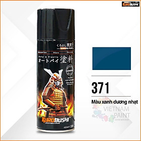 COMBO Sơn Samurai màu xanh dương nhạt 371 gồm 4 chai đủ quy trình độ bền cao (Lót – Nền 102 - Màu 371 - Bóng )