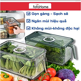 Hộp Đựng Thực Phẩm Tủ Lạnh 5L Có Vạch Chia Ngày Tháng Và Tay Cầm Lựa Chọn Tốt Bảo Quản Thực Phẩm Trong Tủ Lạnh