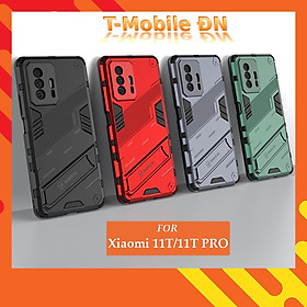 Ốp lưng cho Xiaomi 11T Pro, Ốp chống sốc Iron Man PUNK cao cấp kèm giá đỡ cho Xiaomi 11T - Xiaomi 11T Pro