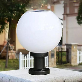 Đèn LED Trụ Cổng Tròn Năng Lượng Mặt Trời (200mm)