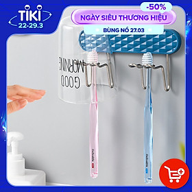 Mua Giá Đỡ Bàn Chải Và Cốc Dán Tường- Giao Màu ngẫu Nhiên- Chính Hãng