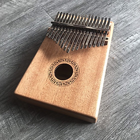 Đàn kalimba 17 phím không tịt nốt LEGPAP - Khắc phím sẵn, kèm  phụ kiện GTSVSG