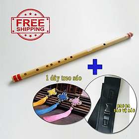 Mua Sáo trúc Si giáng Bb4 chuẩn âm CƠ BẢN HL149 - kèm 1 bao da cao cấp và 1 dây treo sáo