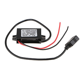 Car 8V-12V to 5V Hard Wired  Converter with Single USB Power Supply