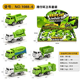 1088-6 Mô hình xe ô tô kim loại (KT 7.5x3.6x2.5cm)