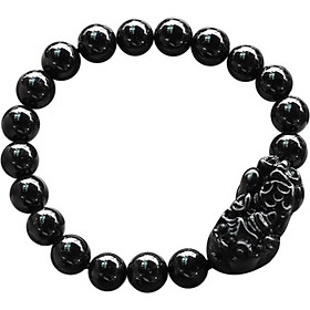 Vòng Đá Obsidian Phối Tỳ Hưu Ngọc Quý Gemstones