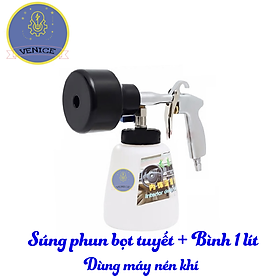 Mua Dụng cụ phun tạo bọt tuyết và Bình 1 lít - Dùng máy nén khí