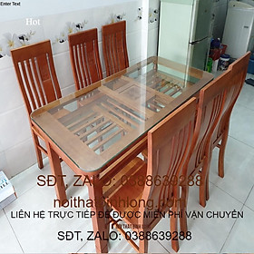 Bộ Bàn Ăn 2 Tầng Gỗ Xoan Đào