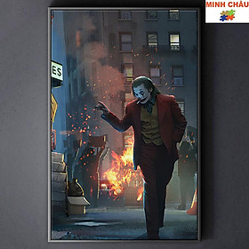 Tranh Canvas Tranh treo tường trang trí SIÊU ANH HÙNG - THE JOKER 7