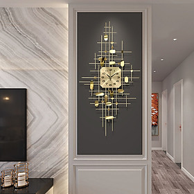 Đồng hồ phù điêu - Đồng hồ treo tường dáng dọc(90x55cm)