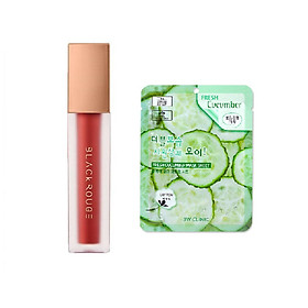 Son Black Rouge Air Fit Velvet Tint Ver.5 Bam tặng kèm mặt nạ 3W CLINIC mùi ngẫu nhiên