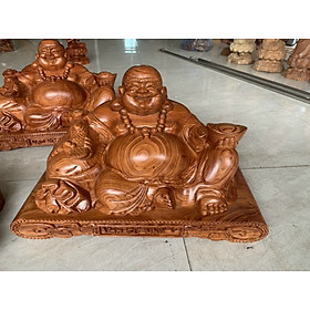 Hình ảnh Tượng Di Lặc ngồi bằng gỗ hương đen kt 40×23×21cm