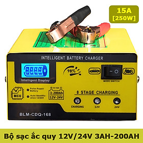 Bộ sạc ắc quy 12v 24v 3AH - 200ah máy sạc bình xe máy ôtô xe tải thông