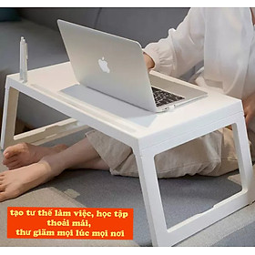 Mua Bàn học laptop gấp gọn làm bằng nhựa cao cấp dùng cho sinh viên học sinh