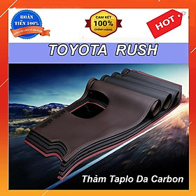 Thảm Taplo Da Carbon Dành Cho Xe Toyota Rush màu đen