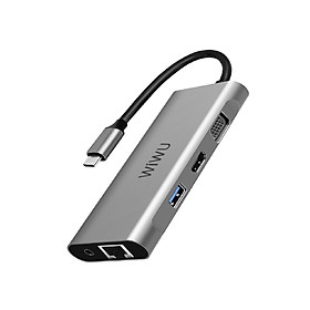 BỘ CHUYỂN ĐỔI WIWU ALPHA A11312H 11 IN 1 USB TYPE C HUB Chất Liệu Hợp Kim Nhôm, Khả Năng Tương Thích Rộng Rãi - Hàng Chính Hãng