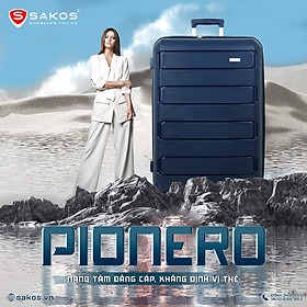 Vali Kéo Nhựa Du Lịch SAKOS PIONERO - Khóa TSA - Nhựa PP