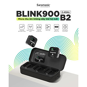 Mua Micro Thu  Âm Cài Áo Saramonic Blink900 B2 Cho Điện Thoại & Máy Ảnh – Livestream/ Quay video/ Podcast -Hàng Chính Hãng