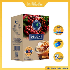 Cà phê sữa hòa tan k delight 3in1 225g hộp KPHUCSINH