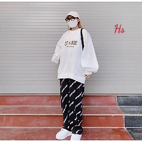 Áo Nỉ Sweater Form Rộng Tay Phồng Chất Liệu Nỉ Ngoại Mềm Mịn ihàng mới tp0026