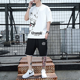 Sét đồ bộ nam in hình Naruto siêu đẹp, Set Đồ Thể Thao Áo Thun Tay Ngắn In Hình uzumaki Thời Trang, Nguyên bộ quần áo nam Uzumaki cực hot, bộ mặc nhà, quần áo thể thao nam, đồ bộ thể thao mặc nhà nam, BỘ QUẦN ÁO THỂ THAO MẶC NHÀ, THỜI TRANG NAM NỮ, BỘ ĐỒ NAM / BỘ ĐỒ NỮ / BỘ QUẦN ÁO NAM /BỘ QUẦN ÁO THỂ THAO BỘ ĐỒ NAM NỮ