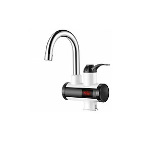Nước nóng điện, vòi nước nóng tức thì 3000W Van nước nóng điện với màn hình kỹ thuật số LED Vòi phòng tắm IPX4 Waterproof 360 ° Water